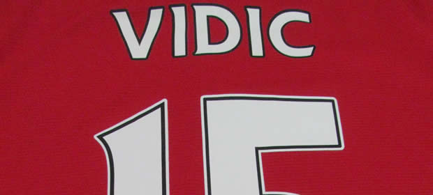 NEMANJA VIDIC SIGNED MANCHESTER UNITED HOME SHIRT